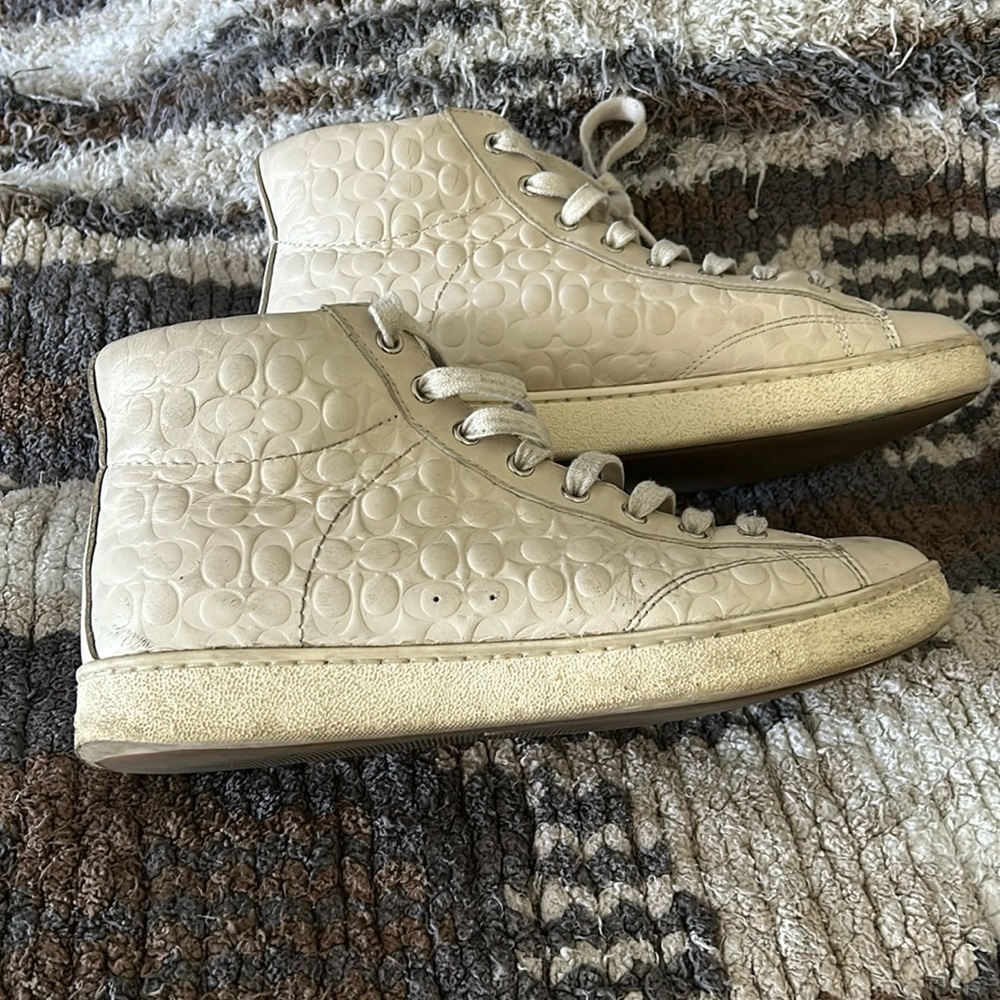 Coach leather high top.